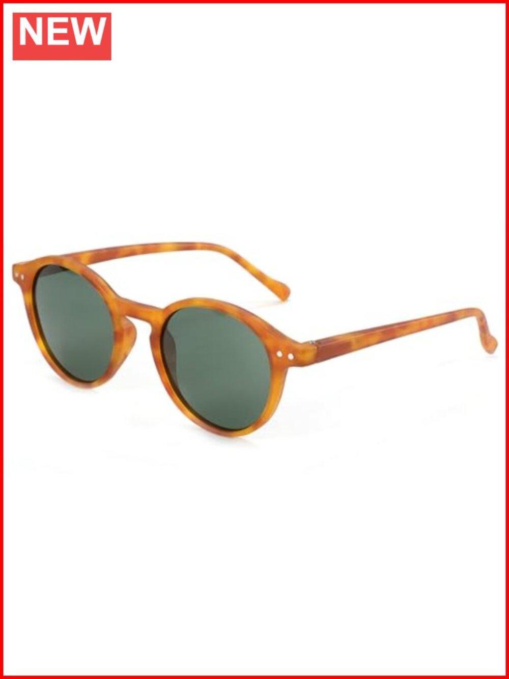 Polarized Round Sunglasses Retro Classic UV400 TAC Lens Unisex Adults